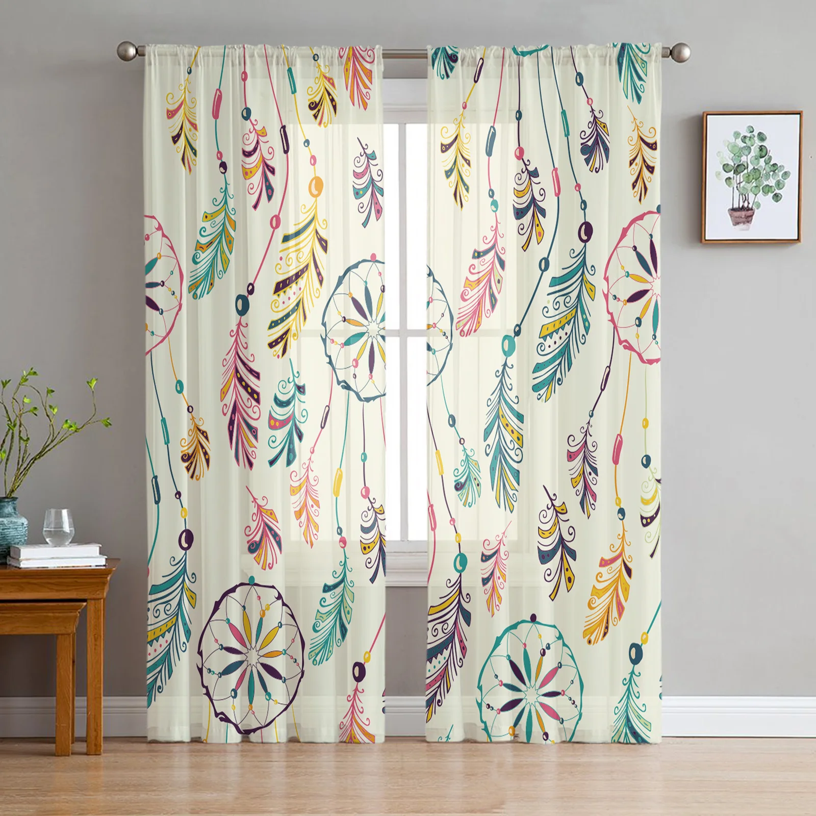  Warm Home Designs Cortinas de gasa de alta calidad con