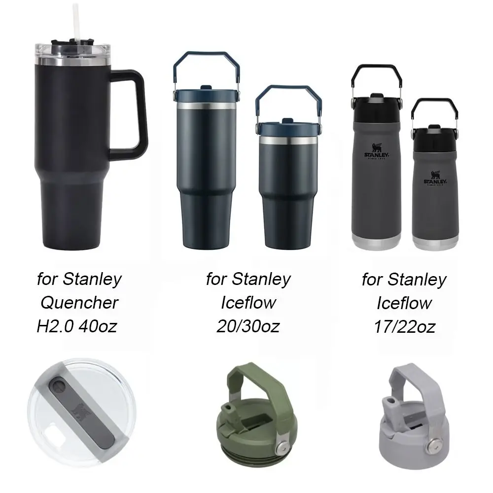 Cup cover 1PC 40Oz Sealing Splash Spill Proof Plain Plastic Replacement for Stanley Quencher H2.0 40oz Tumber