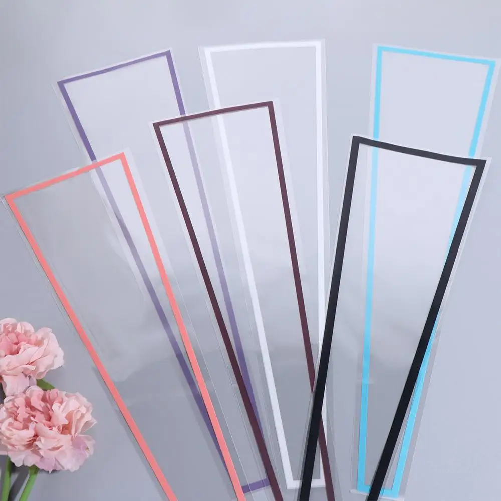 50 pezzi di sacchetti per imballaggio di fiori trasparenti, forniture per pacchetti, sacchetti di plastica, carta da imballaggio, bouquet impermeabile, materiale per imballaggio, matrimonio