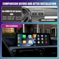 12.8 Inch 2400*900P Wireless CarPlay Android Auto Car Radio Multimedia For BMW X3 E83 2005-2008 CCC No Screen BT GPS Stereo 5