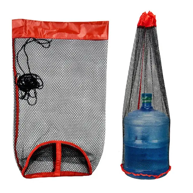 1Pc/1 Set Drawstring Fishing Net Fish Locating Catching Guard Net Fishing Protection Collection Mesh Bag Storage Netting Basket 1Pc/1 Set Drawstring Fishing Net Fish Locating Catching Guard Net Fishing Protection Collection Mesh Bag Storage Netting Basket