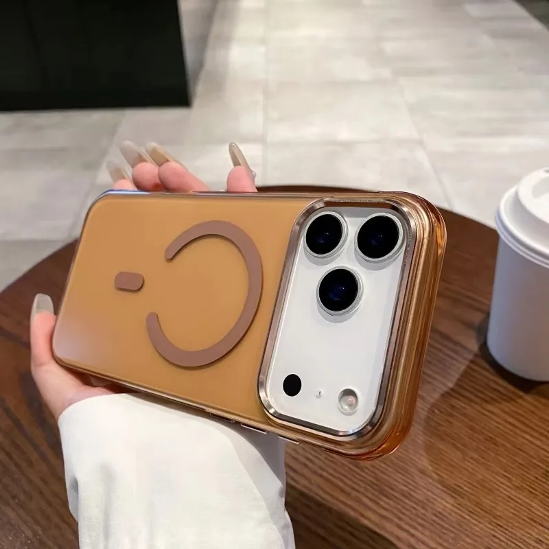 Translucent Magnetic Wrist Strap Phone Case - Matte, Anti-Drop & Shockproof Cover