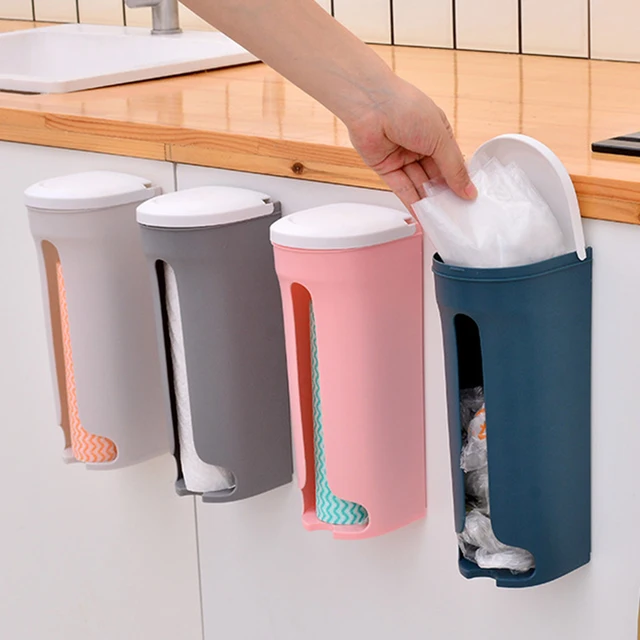 Maniglia Porta Buste Spesa Porta Sacchetti Di Plastica Da Parete