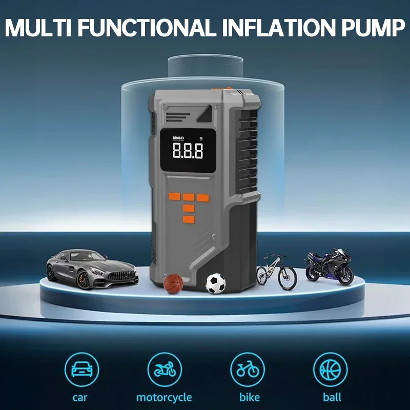 JKUOO Gen 2 Car Jump Starter Air Compressor & Power Bank Portable Battery Booster Electric Motorcycle Air Pump Air Pump Battery Charger