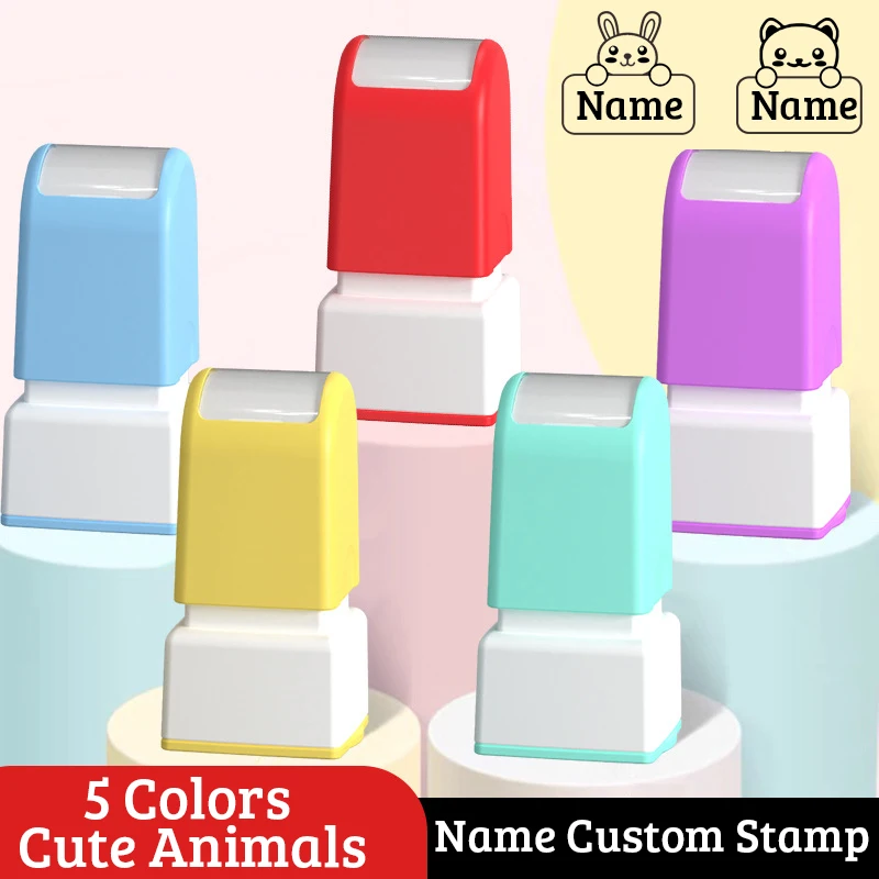 Cartoon Clothing Name Seal Name Stamp Paints Personal Student Child Engraved Waterproof Non-fading Kindergarten Toys