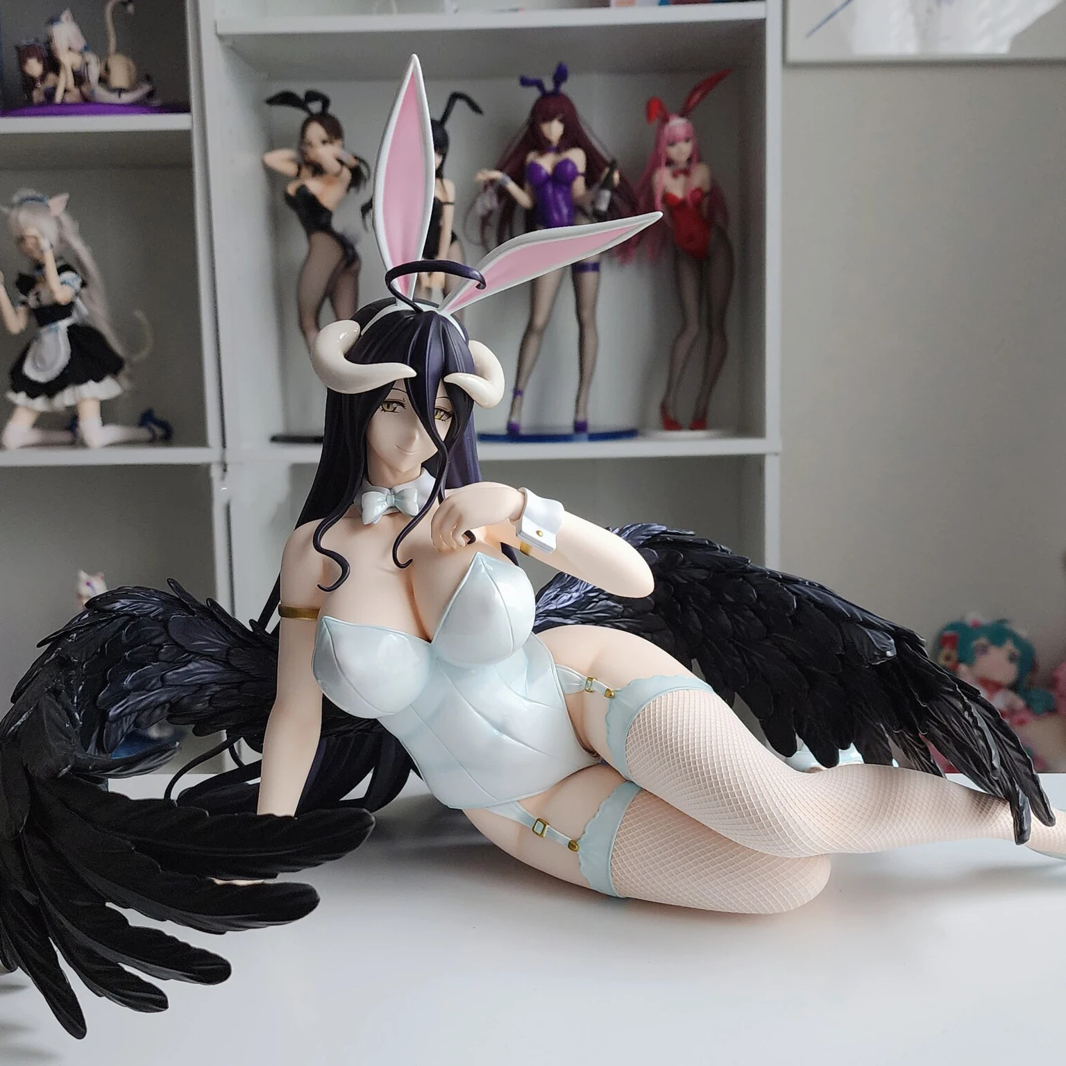 Overlord IV Albedo /4 Bunny Ver FREEing B-style Sexy Girl Anime figuras de acción PVC Hentai Collection Doll Model Toys Gift, 42CM