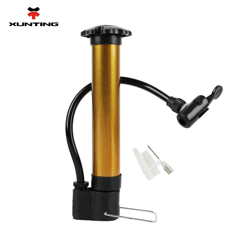 Bike pump Xunting MTB Bicycle Pump 80 PSI Bike Manual Air Pump Balloon Tire Inflator Schrader Valve Floor Cycling Accesories