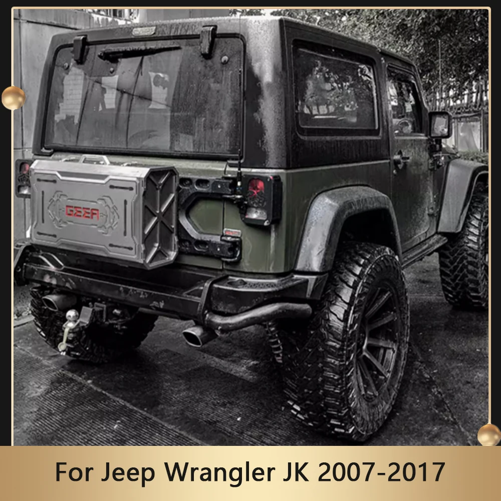 JEEP tjラングラー　リアゲートカバー　ブラック　アルミ製　縞鋼板 JEEP tjラングラー リアゲートカバー ブラック アルミ製 縞鋼板 JEEP