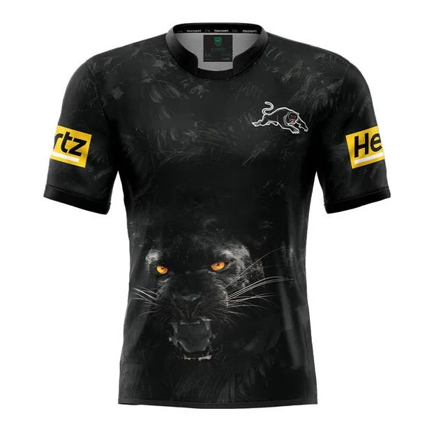 thumbnail image 1 of Camiseta de los Penrith Panthers 2024 para los medios de comunicación, color gris, 1 of 5