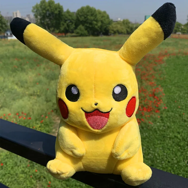 HQ Pokemon Plush Toys Pikachu Eevee Gengar Peluche Squirtle Bulbasaur Charmander Stuffed Doll Charizard Psyduck Snorlax Gifts