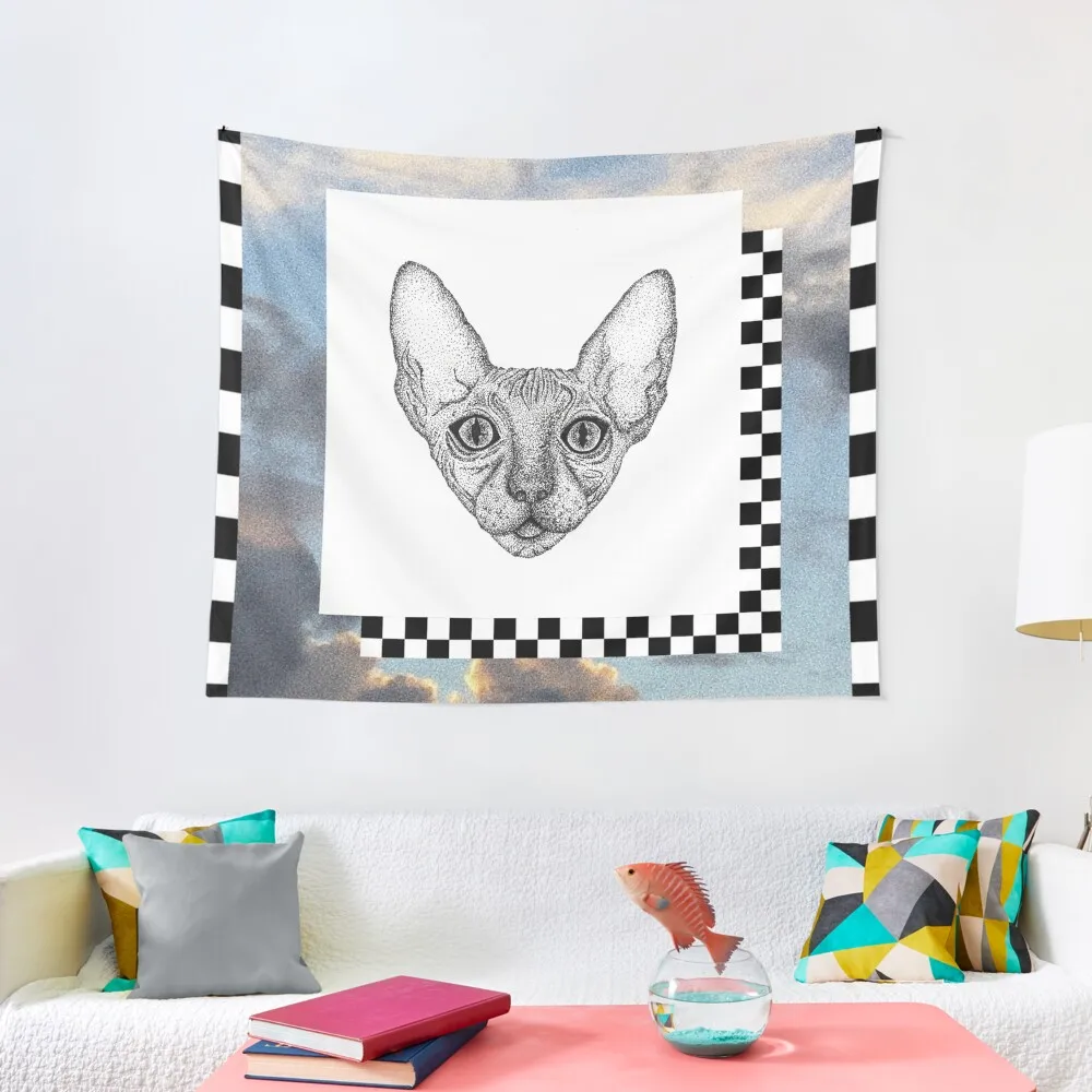 

Tumblr cat digital art Tapestry Room Decorations Aesthetic Tapestry Wall Hanging