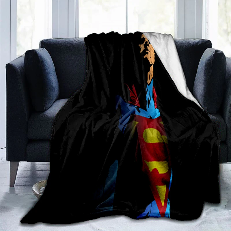 Superhero Movie Soft Plush Sofa Bed Throwing Cartoon Picnic Blankets Modern Flannel Blanket Cover Gedruckt Bettdecke Geschenk