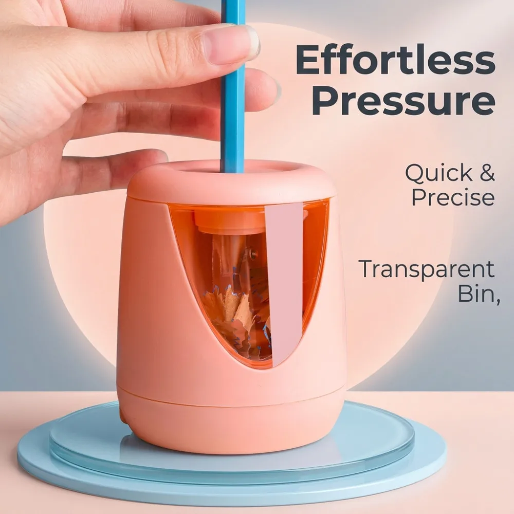 With Decorative Sticker Battery/USB/Charging Creative Stationery Mechanical Tool Switch Automatic Electric Pencil Sharpener 1