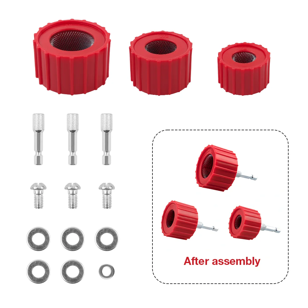 3/9-teilige Rohrreinigungsbürste, 1/2-Zoll-, 3/4-Zoll- und 1-Zoll-Außenreinigungswerkzeug für Metallrohre, 8-19-mm-Bohrer-Reinigungsbürste aus Edelstahl, Werkzeug zur Rostentfernung von Metallrohren – Detail 1