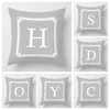 Nordic fall home decor autumn throw pillow case sofa Cushion cover velvet modern 45x45cm 45*45 50x50 60x60cm 40x40 50*50 letter 1