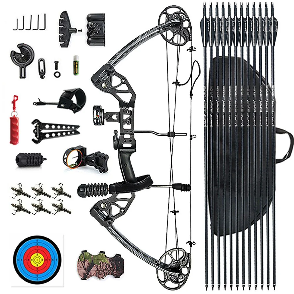 Hunting Bow L1 Series Adult Compound Bow 1 Set 30-70 Pounds Archery  Compound Bow Pulley Bow Fishing Bow Shooting Hunting Accesso - AliExpress