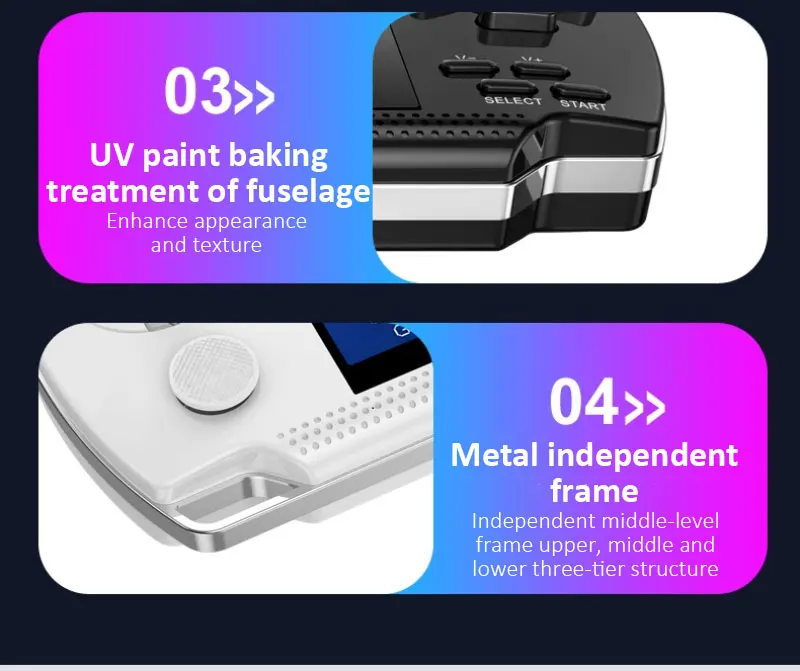 X6 Retro Video Game Console Portable Big Screen Handheld Build In 1500 Games Simulators Classic Mp3/mp4/Ebook TV Out Game Player