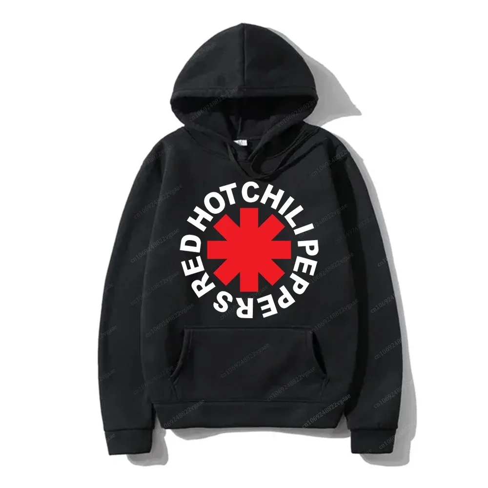 

Red Hot Chili Hoodie Peppers Women Men Long Sleeve Fleece Sweatshirt Vintage Rock Band Streetwear Hop Clothes