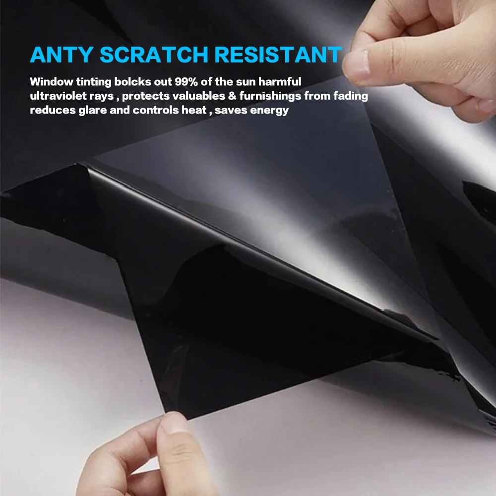 300cmx50cm Black Car Wrap Film Solar UV Protector Sticker Films car wrap film