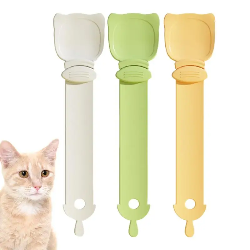 

1PCS Wet Treat Cat Feeder Convenient Cat Strip Feeding Spoon Multifunctional Anti Slip Cat Strip Squeeze Spoons for Liquid Snack