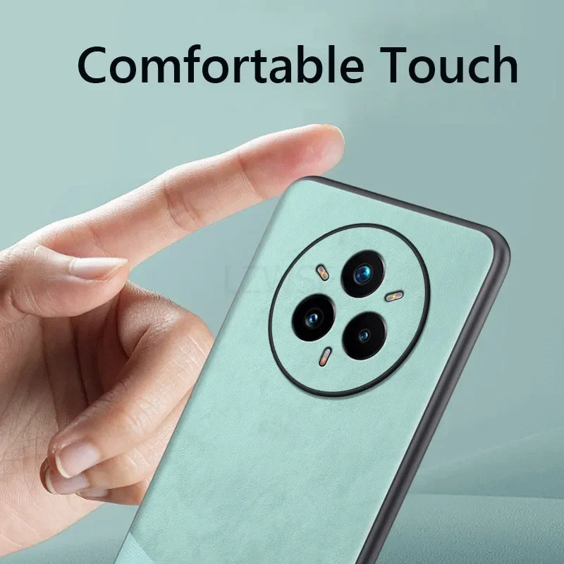Elegant Leather ShockProof Back Cover Case - Soft, Durable, and Stylish Design