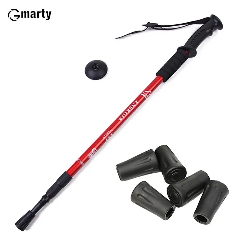 10PcsTrekkingPoleNordicWalkStickCaneProtectorCapTipRubberClimbReplacementAlpenstock