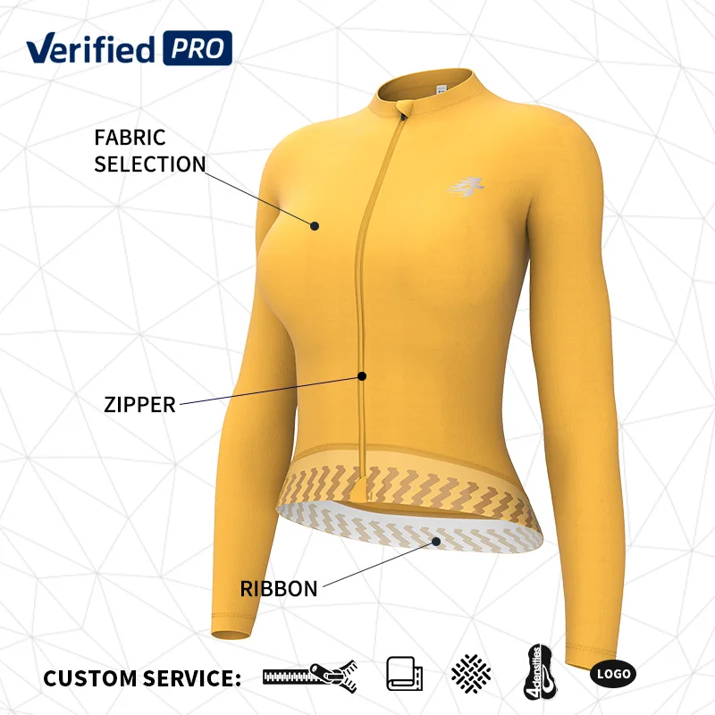 LAMEDA Spring Cycling Jersey UV Proff Mountain Road Bike Long Sleeve Jersey Riding Shirt Women's MTB Clothing