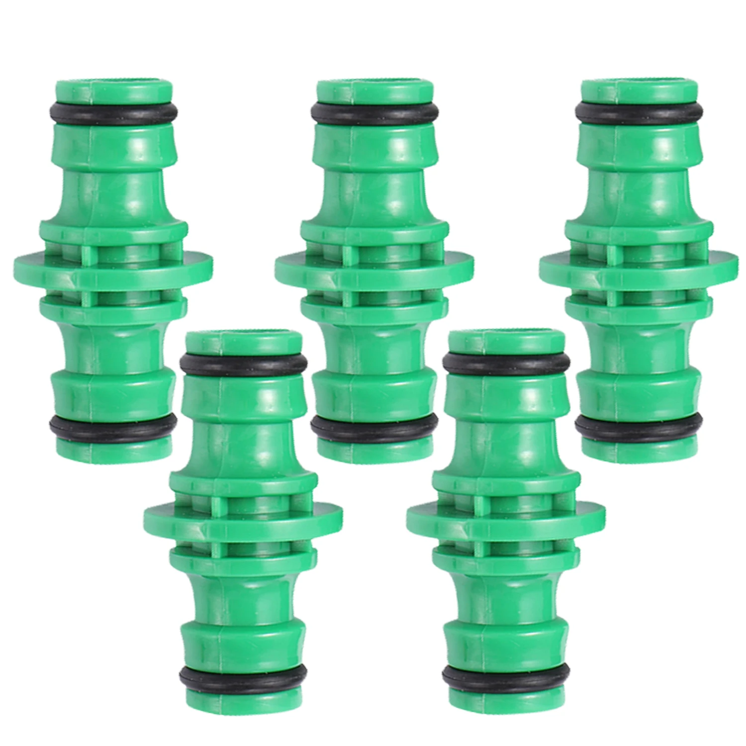 Hose Connector 5Pcs Double Plug Extender For Garden Pipe Connecting Fast Release Quick Joint