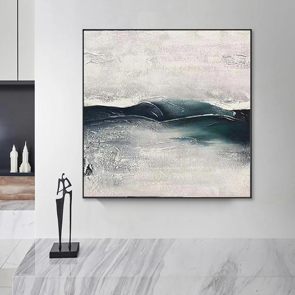 

Chinese Style Abstract Art Landscape Oil Painting Handmade Artwork Painting On Canvas Ink Style Painting For Home Office Decor