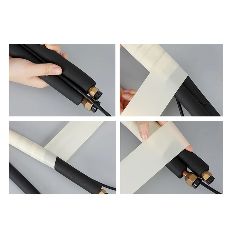 PVC 절연 테이프 밀봉 테이프 덕트 고정 붕대 크기 58mm x 11m, 에어컨 파이프 절연 수리용