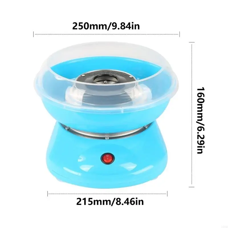 Machine Family Cotton Sugar Maker Plastic Texture for Parties Simple to Use and Clean with Nonslip Feet