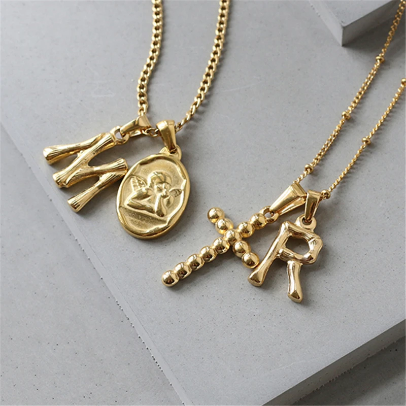 new initial charm necklace