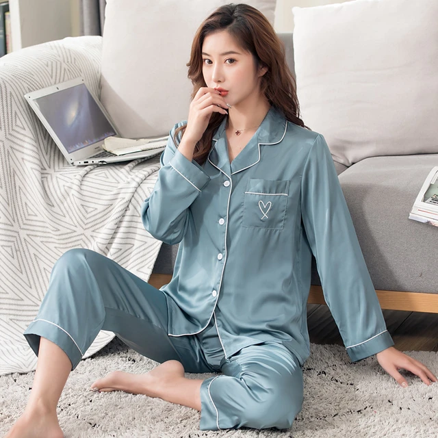 Short Sleeve Silk Pajama Set  Women Sexy Pajamas Sets Silk - 3 Suit  Printed Pajamas - Aliexpress