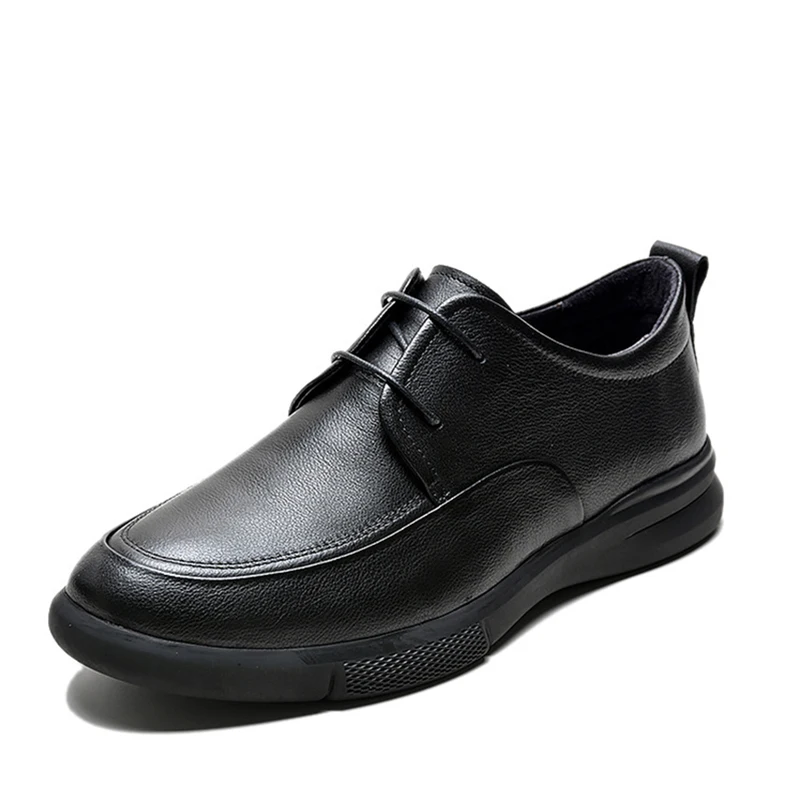 

Brand NEW Bimooth Shoes for Man Top Quality Cow Leather Comfy Dress Shoes Black Casual Business Man Leather Shoe Lace Up M6213