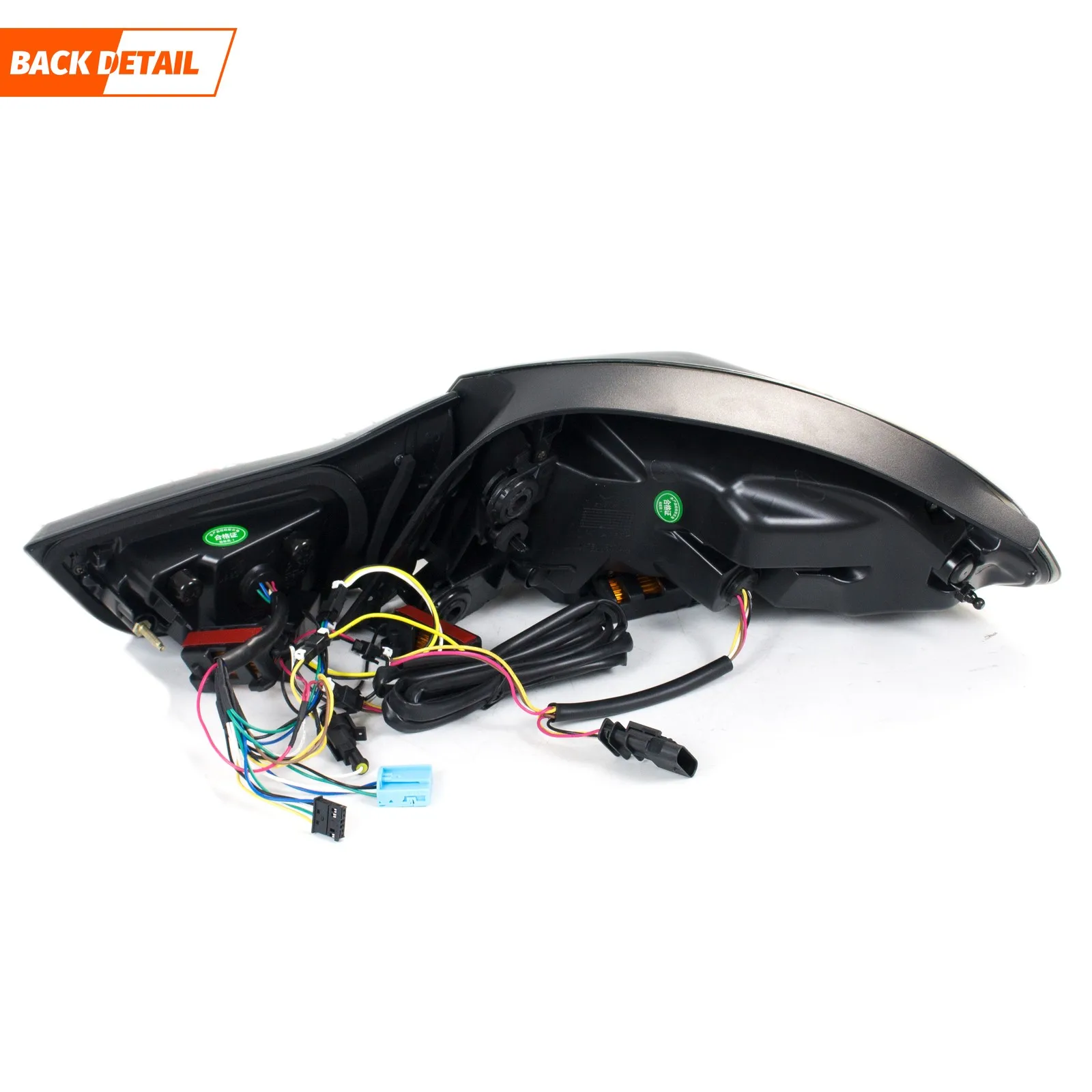 LED-Rückleuchten-Set für BMW 4er-Serie F32 F33 F36 F82 F83 M4 2014-2020 mit Sequenzieller Blinkfunktion, Schwarze Heckleuchten-Einheit – Detail 4