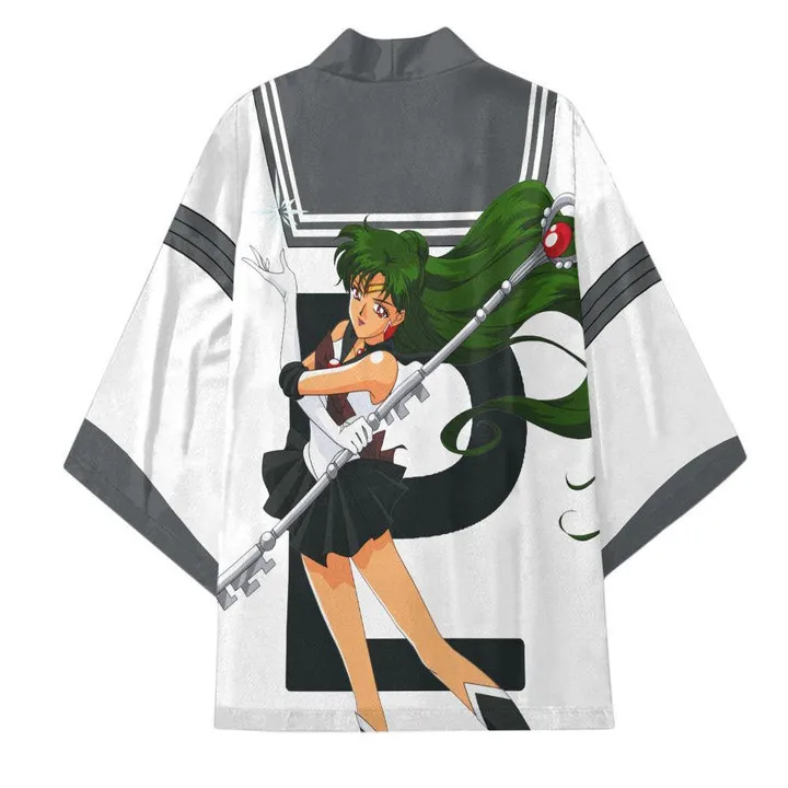 Sailor Mercury Kimono CardigansSailor Moon Jacket Kimono Jacket Bathrobe Two-dimensional 3D Printing Pajamas Cos