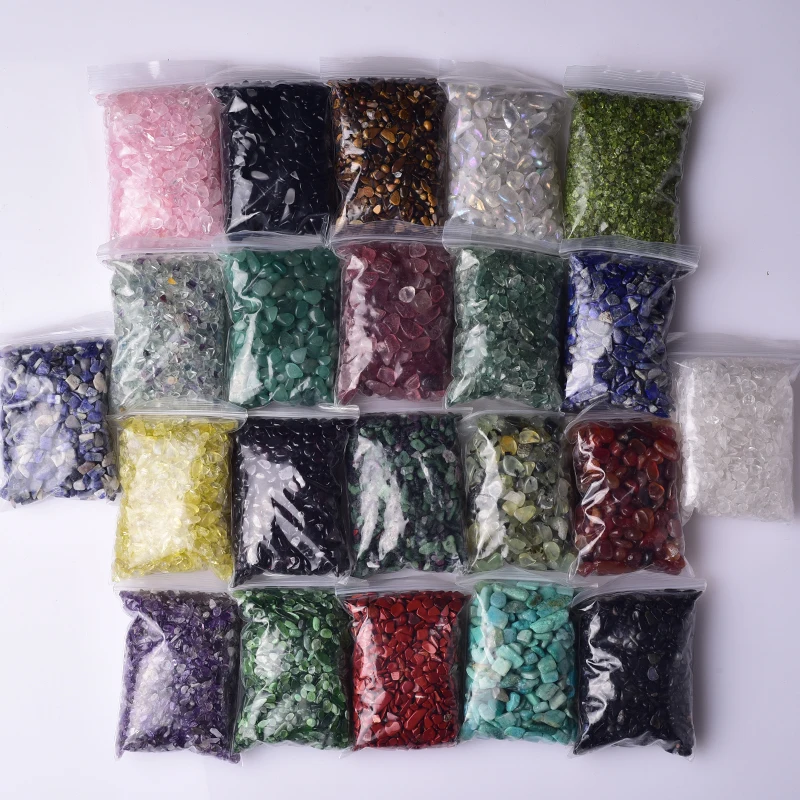 

100g natural Stone Gravel Crystal Chips Irregular Amethysts Quartz Reiki Healing Tumbled Stone for DIY Fish Tank Bonsai Decor