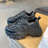 Fried Street Thick-soled Torre Shoes Women's Breathable Mesh Surface Spring Autumn Black All-match Ins Trendy Casual Sneakers 2
