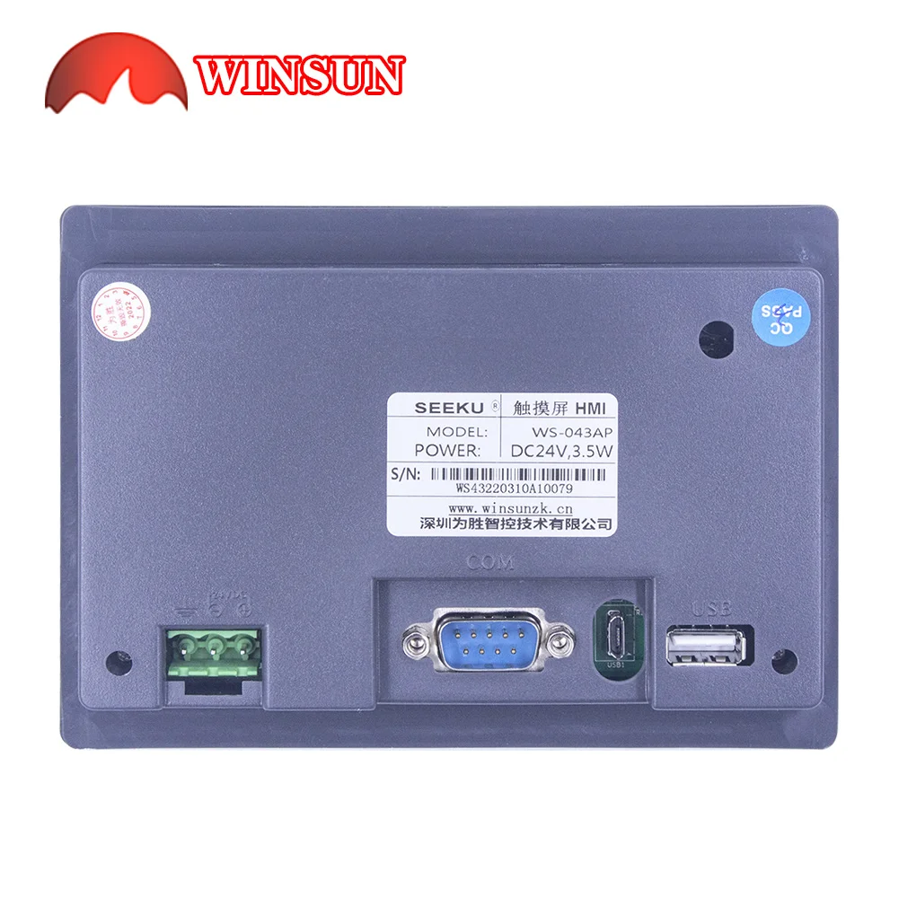 FX3U-24MR FX3U + HMI 4.3 ġ ÷ PLC ޺  WS-043AP ġ ũ  RTU  Ʈѷ