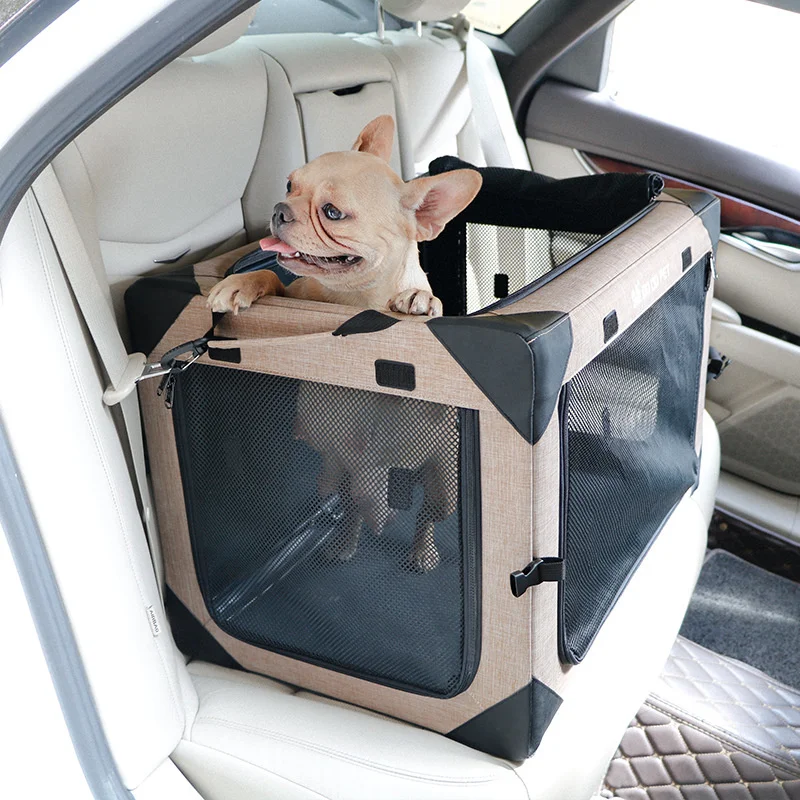 

Portable Large Car Transport Dog Carrier Bed Kennel Indoor Outdoor Crate Tent For Pets Seat Kennel Dog Accessories Cat Bed