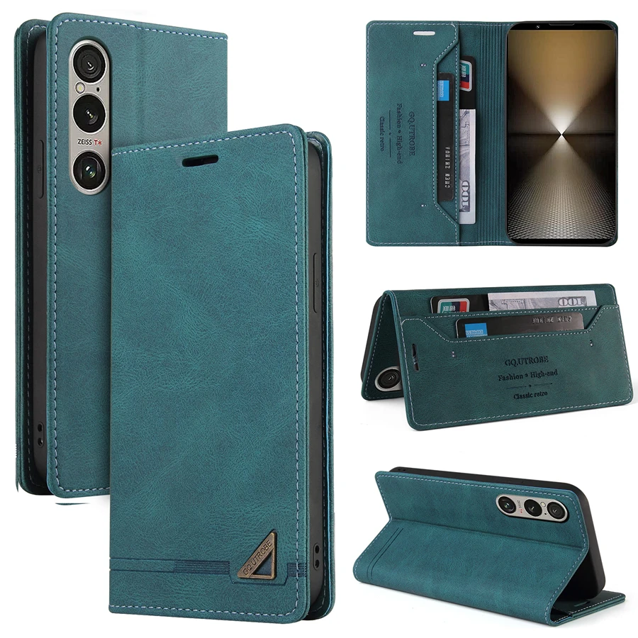 Wallet Slot RFID Blocking Flip Leather Case For Sony Xperia 1/10 VII 1/10 VI 1/5/10 V 1/5/10 IV 1/5/10 III 1/10 II XZ3 ACE III