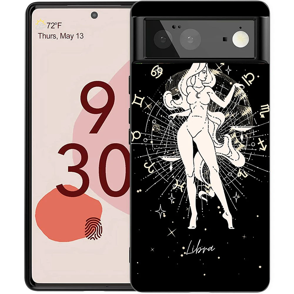 Zodiac-Themed Shockproof Silicone Phone Case Cover