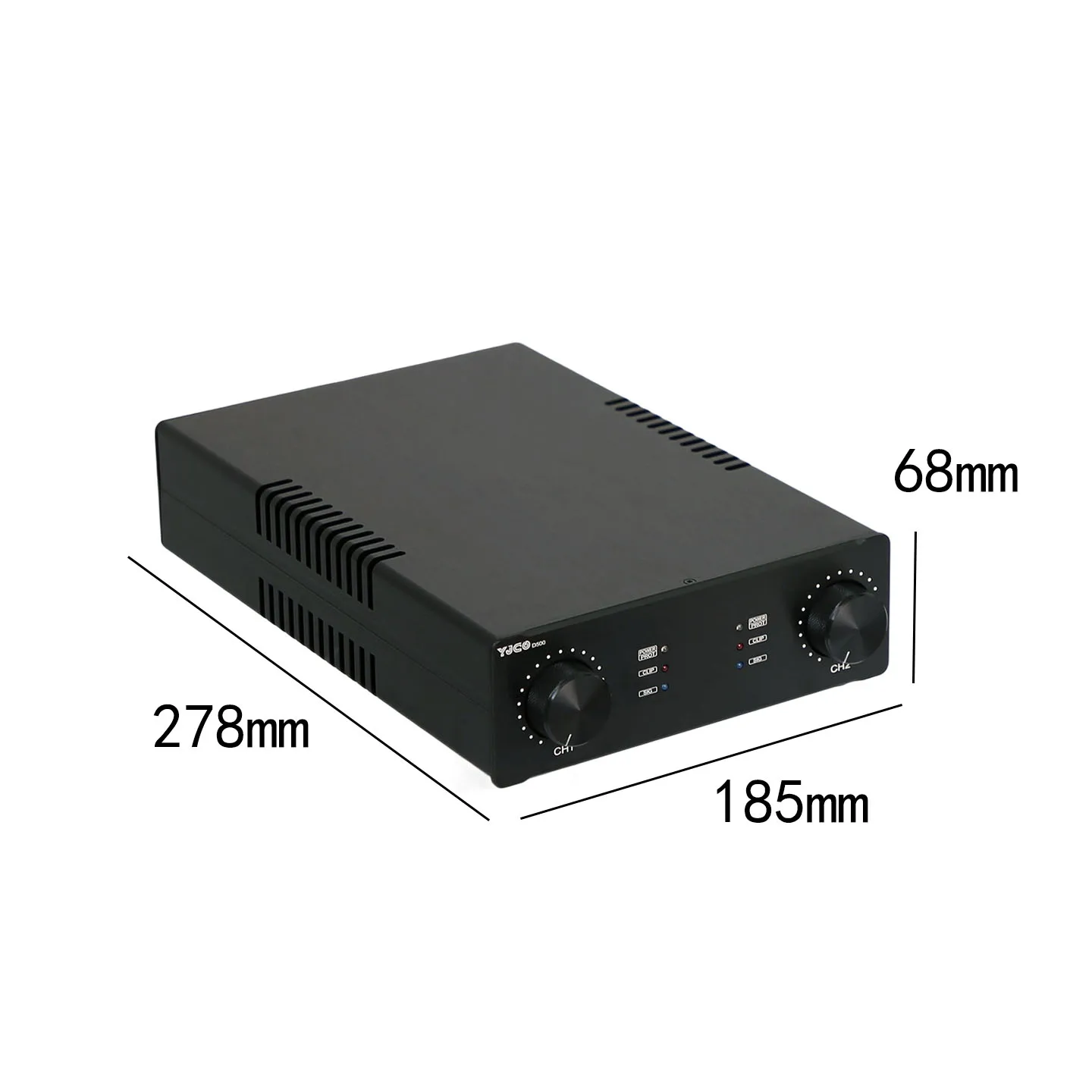YJCO IRS2092 듀얼 채널 파워 앰프 오디오파일급 고출력 전문가용 500W*2 클래스 D 앰프 일체형 디자인