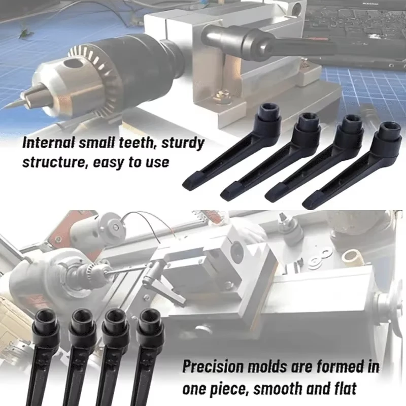 Adjustable Alloy Steel Clamping Lever with Locking Handle and External Male Thread Knob (12-100mm Length)