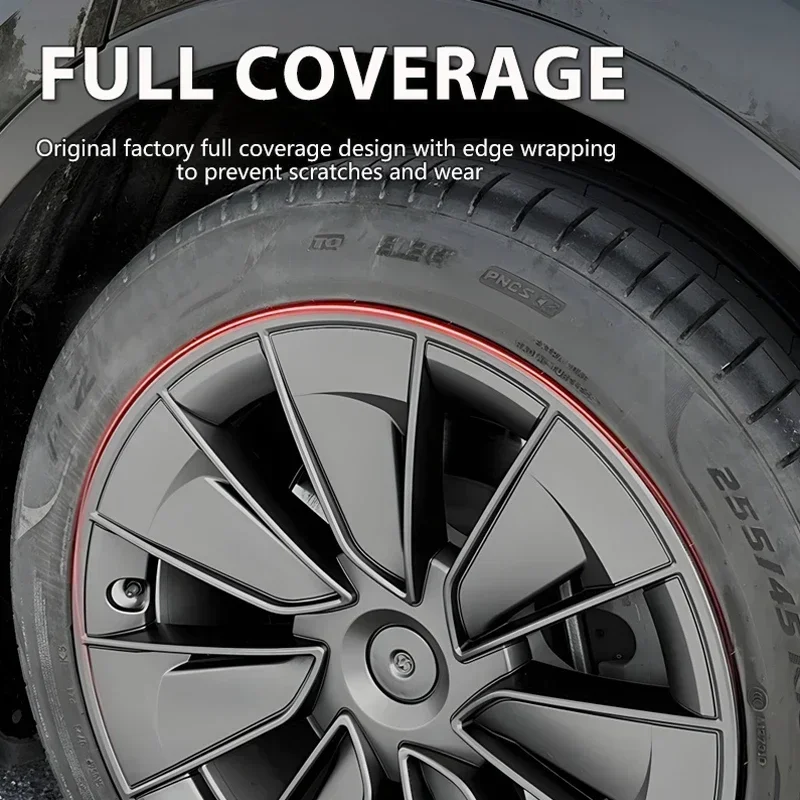 4PCS 19 Inch Hub Cap For Tesla Model Y Automobile Hubcap Full Cover Performance Replacement Wheel Cap Car accessories