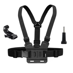 Adjustable Chest Strap Harness for Action Cameras - Black Accessories
