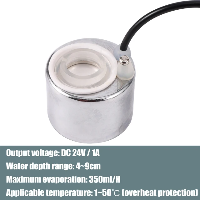 24 V -Os Mini Ultrahangos Párásító Ködkészítő Ködös Porlasztó Vízkút Tó Fej Légtelenítő Dugóval Opcionális - Image 3