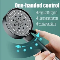 5 Modes Shower Head Adjustable High Pressure Water Saving Handheld Shower Head Rainfall Massage Spa Showers Bathroom Accessories 1
