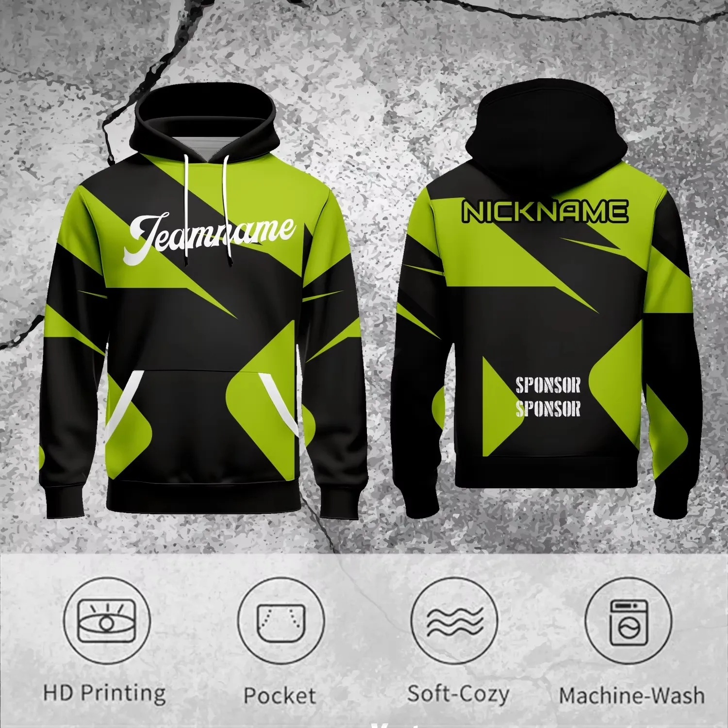 Hoodie Design Your Own Pullover Sweatshirts Hooded Long Sleeve Hoody for Men and Women