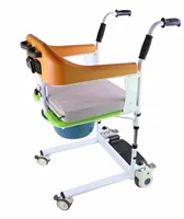 Handicapped Medical Safety Patient Transfer Lift Chair Adjustable Rotating Commode Chair 1